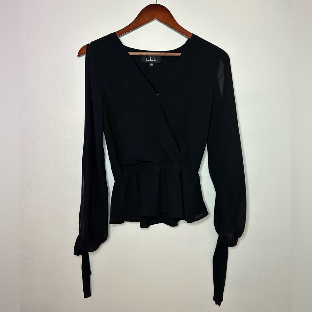 Lulus Black Blouse